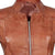 Amy Womens Brown Fitted Leather Jacket
